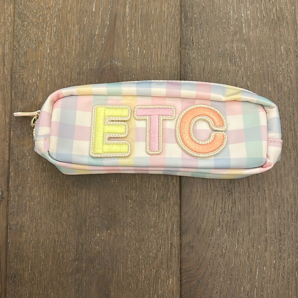 Stoney Cover Lane Rainbow Gingham Slim Pouch